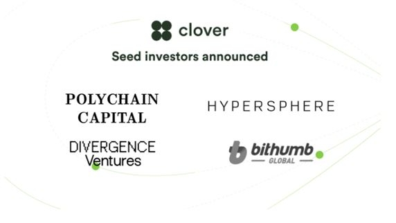 폴카닷 크로스체인 클로버파이낸스(Clover finance) 빗썸 글로벌, 폴리체인 등으로 부터 투자 유치