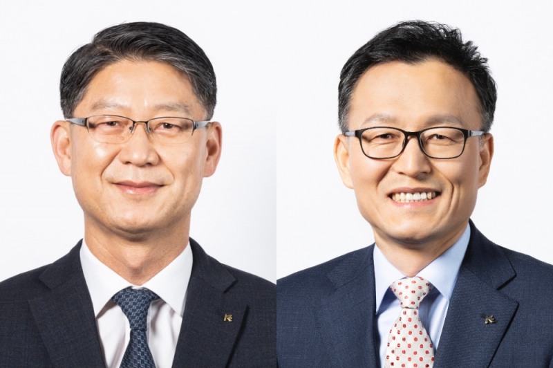 사진설명 : 왼쪽 권우석 신임전무이사 오른쪽 김태수 신임상임이사 / 사진제공=한국수출입은행