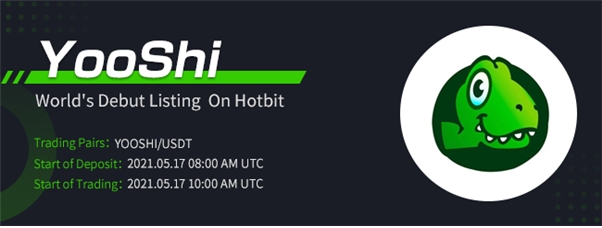 HOTBIT KOREA, YOOSHI 글로벌 첫 상장 진행