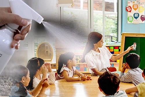 다중시설·교육시설 등에서도 항균력이 살아있는 코로나19 소독 가능하다