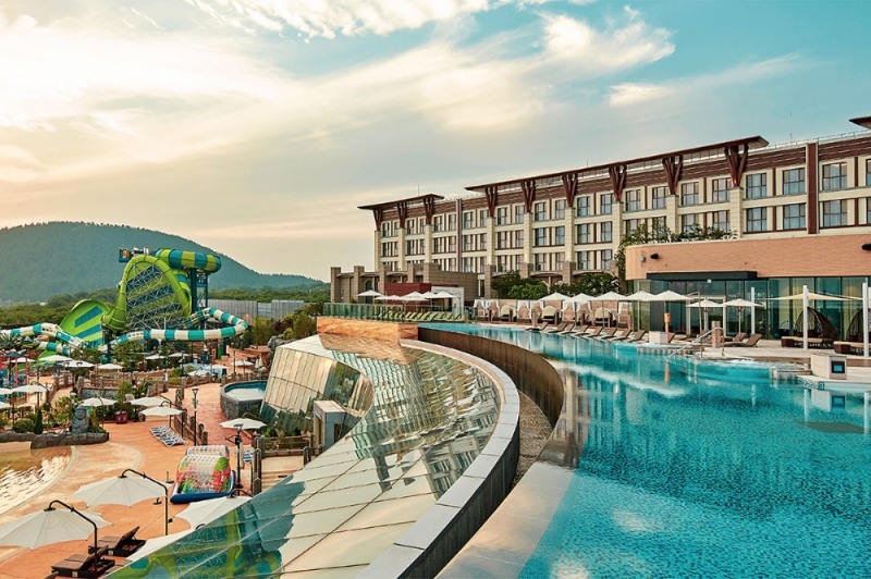 신화리조트 스카이풀 전경