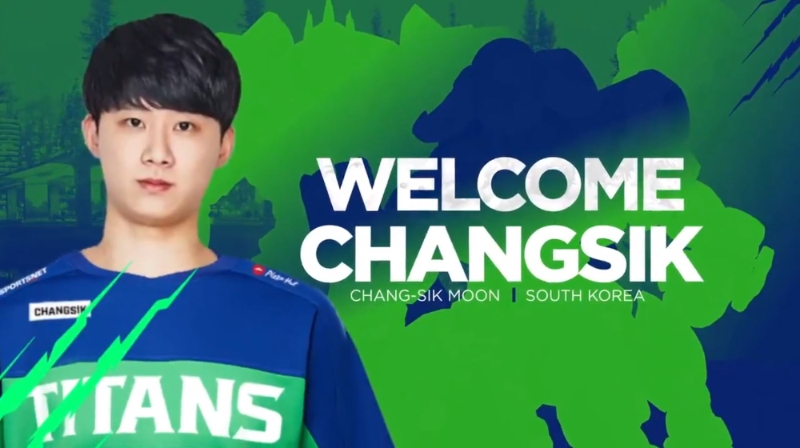 밴쿠버 타이탄즈에 메인 탱커로 입단한 '창식' 문창식(사진=밴쿠버 타이탄즈 공식 SNS 발췌).