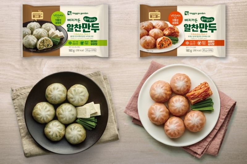 농심, 베지가든 비건 만두 ‘속이 보이는 알찬 만두’ 출시