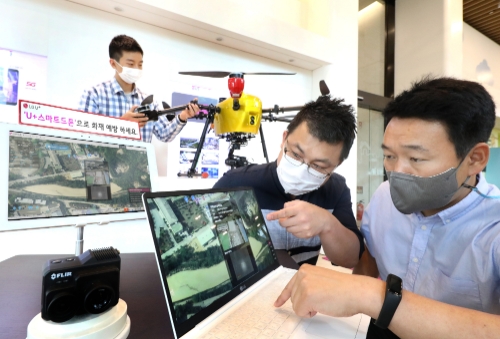 LG유플러스, 국내 최초 ‘드론 기반 화재 감지 서비스’ 공인 받아