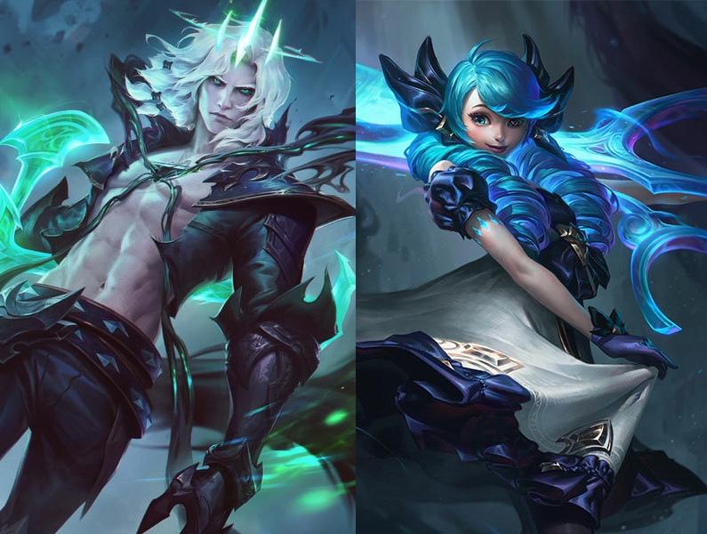 비에고(왼쪽)과 그웬(사진=리그 오브 레전드 공식 홈페이지 발췌).
