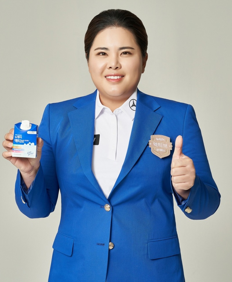 ‘뉴케어’ 전속모델 골프선수 박인비가 선택한 근육건강음료 (사진제공=대상라이프사이언스)