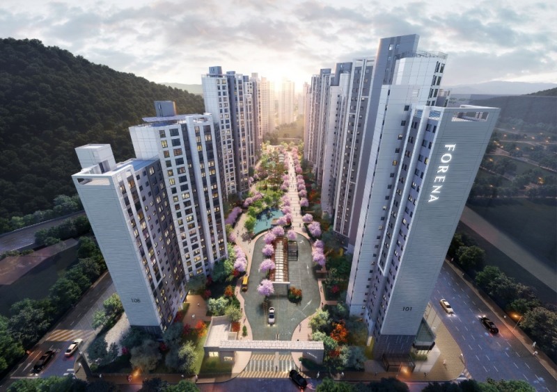 이달 말 분양에정인 ‘한화 포레나 부산덕천 2차’ 조감도 /사진제공=한화건설
