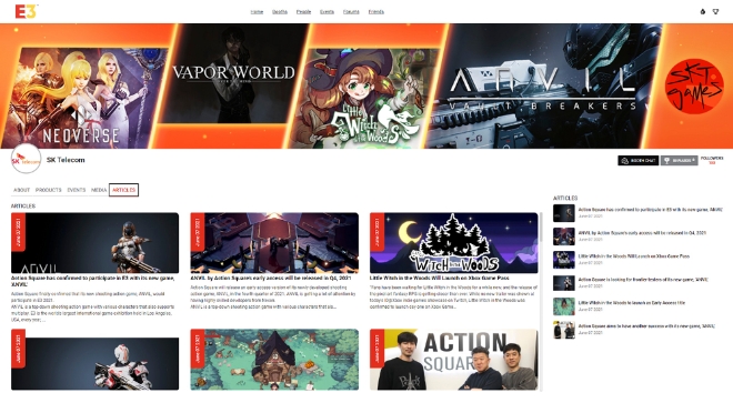 SK텔레콤, 세계 최대 게임 박람회 ‘E3 2021’ 참여