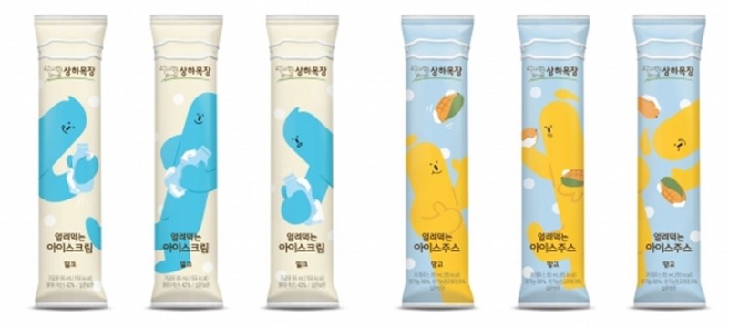 매일유업의 상하목장 ‘얼려먹는 아이스크림 밀크’와 ‘얼려먹는 주스 망고’