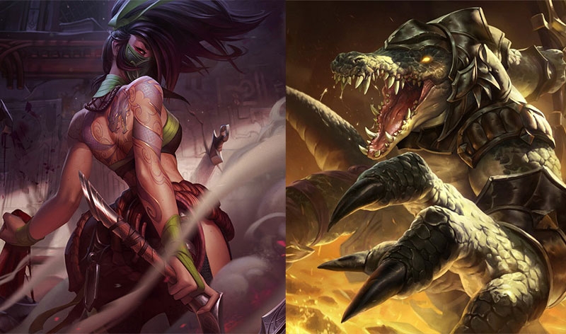 아칼리와 레넥톤(사진=LoL 공식 홈페이지 발췌).