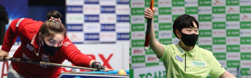 김예은(왼쪽)과 김세연(사진=PBA제공)