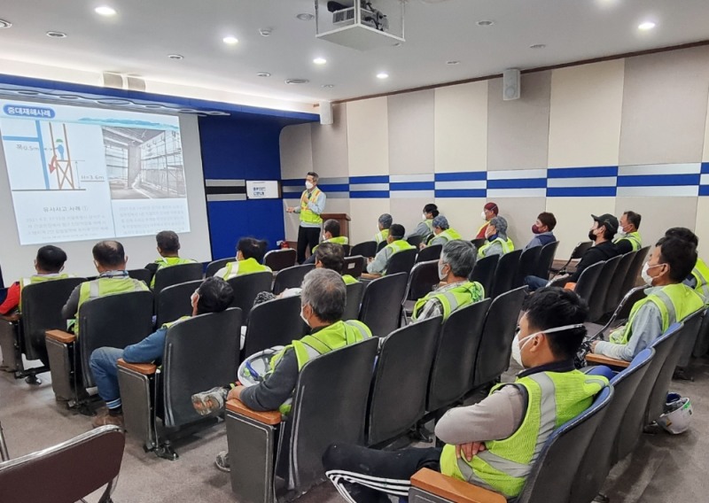 현대건설-협력사 안전교육/점검 관련 이미지
