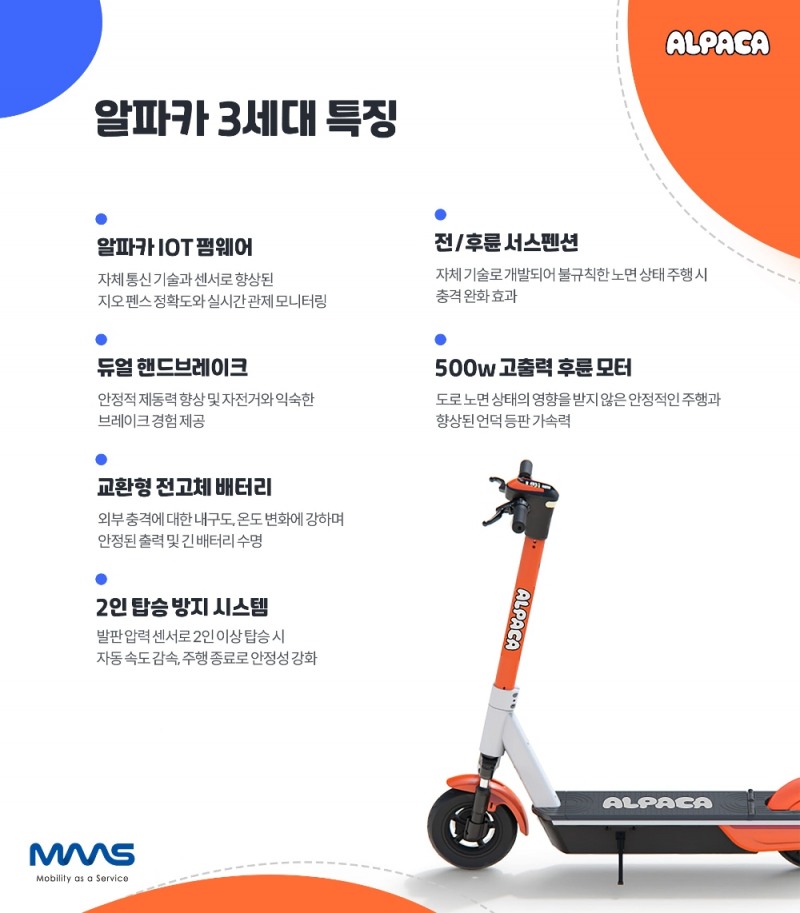 알파카 킥보드 3세대