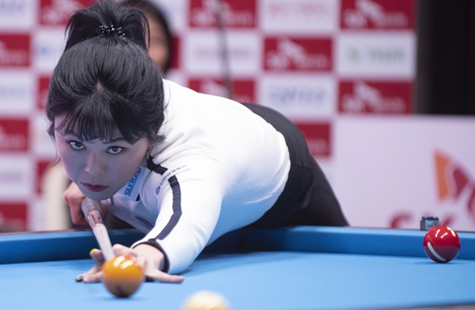 여제 김가영, 결승같은 16강전서 이미래 덫 뚫고 8강행