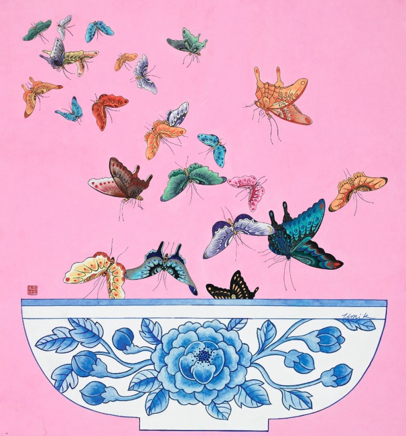 제주 드림타워 복합리조트 엄미금 작가 여의 장지ㆍ수간분채