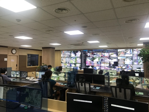 광양시 CCTV 통합관제센터 내부 전경/사진=광양시
