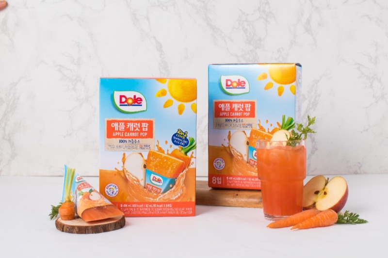돌 코리아, 얼려먹는 과채주스 ‘애플캐럿팝’ 한정 출시
