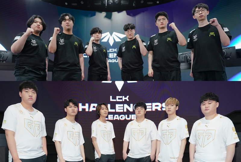 2021 LCK 챌린저스 리그 서머 공동 1위에 오른 프레딧 브리온(위)과 젠지 e스포츠(사진=한국e스포츠협회 제공).