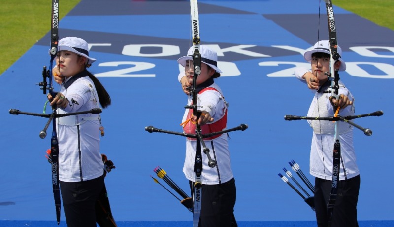 대한민국의 확실한 금메달 후보인 여자양궁 국가대표 선수
