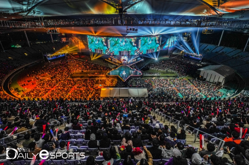 2018 리그 오브 레전드 월드 챔피언십 결승전 현장.