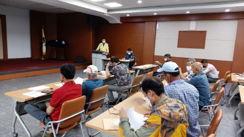 함안군, 2021년 유해야생동물 피해방지단 안전교육 실시