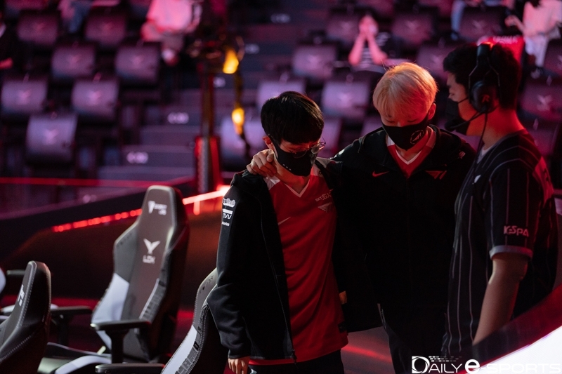 T1 '커즈' 문우찬(왼쪽)과 '칸나' 김창동.