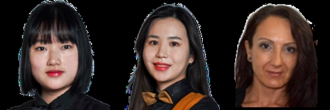 한지은, 김진아, 데게너(사진출처=파이브앤식스)