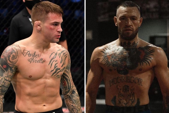 세번째 대결을 앞둔 포이리에(왼쪽)와 맥그리거