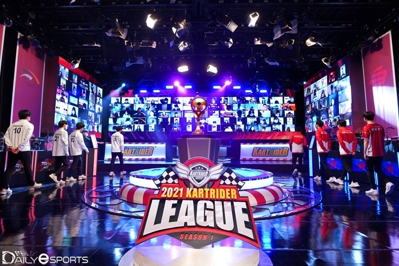 서울 대치동 프릭업 스튜디오에서 진행된 2021 카트라이더 리그 시즌1.