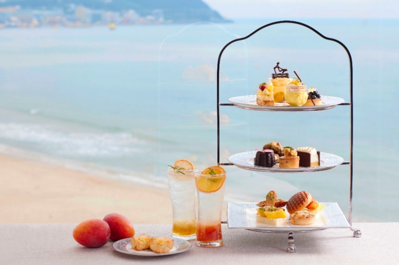 웨스틴 조선 부산 파노라마 라운지 서머 브리즈 애프터눈티