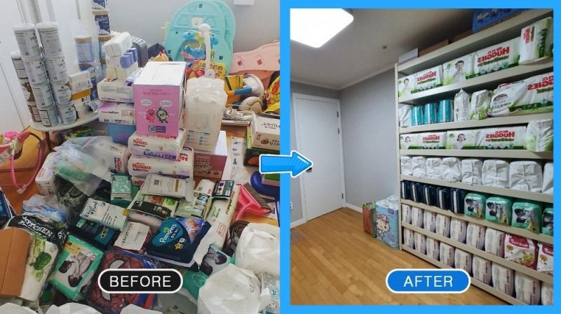 상도가구로 정리된 공간체인지 당첨자 사례. 사진제공=상도가구