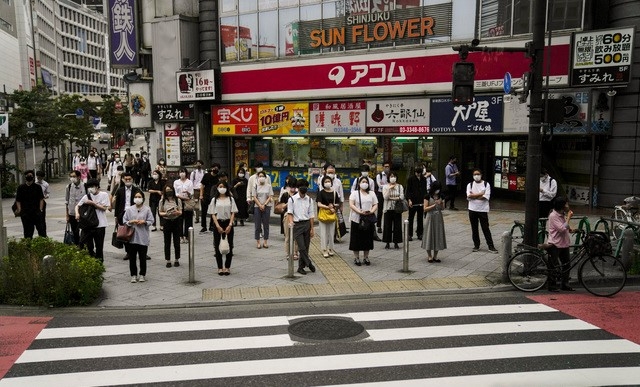 14일(현지시간) 일본 도쿄 거리.