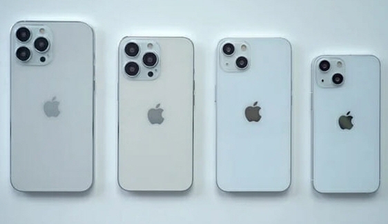 아이폰13 4개 제품군 모형 / 사진 = 맥루머스(MacRumors) 캡처