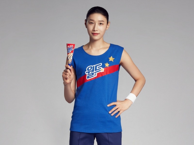 ‘월드콘’ 모델 김연경(사진=롯데제과)