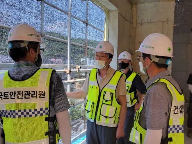 강부순 국토안전관리원 부원장, 건설사고 예방활동 실시
