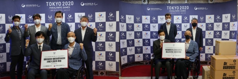 2020도쿄패럴림픽 앞두고 선수단 후원 이어져…젬마코리아 이온샤워기 200개, 제이와이케이 마사지제품 400개 후원