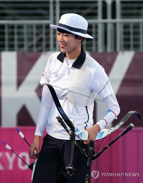 3관왕 도전, 안산 홀로 4강. 강채영 탈락-여양궁개인전