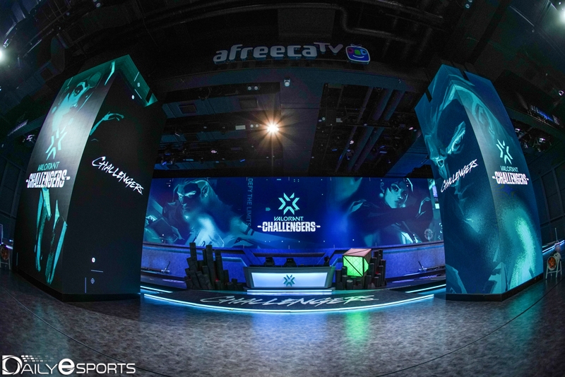 발로란트 챌린저스 코리아 스테이지2 결승 무대.