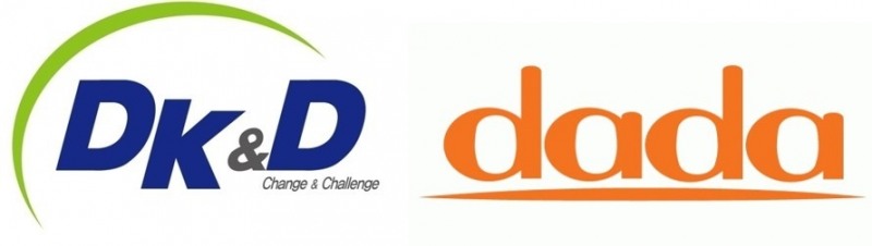 ㈜디케이앤디와 ㈜다다씨앤씨 BI (사진 제공=디케이앤디)