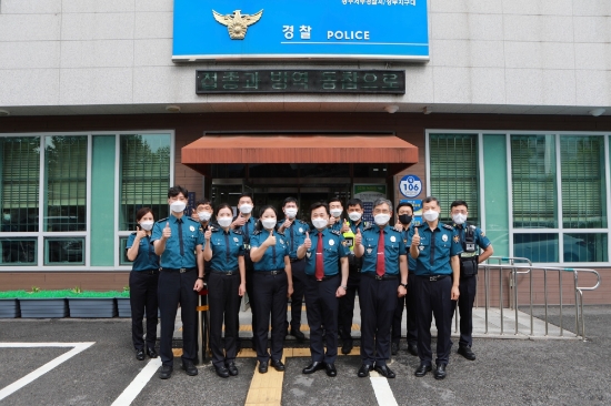 광주서부경찰서 상무지구대 순찰4팀./사진=광주경찰청