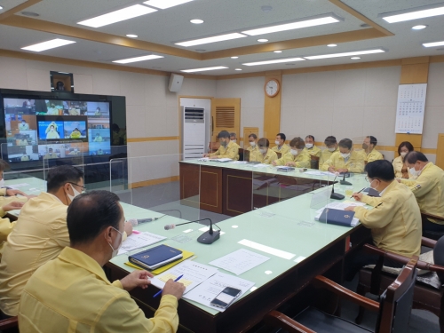 광양시, 태풍 ‘오마이스’ 대비 상황판단회의/사진=광양시