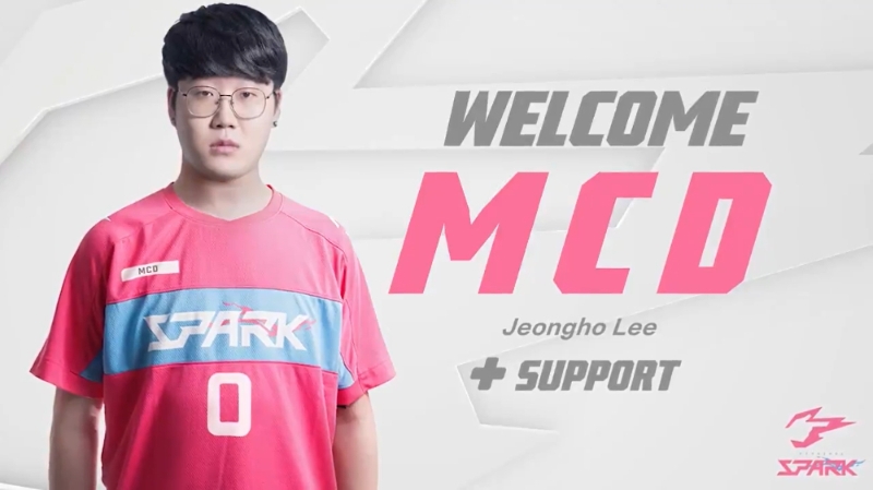 지난해 11월 항저우 스파크에 합류한 'MCD' 이정호(사진=팀 공식 SNS).