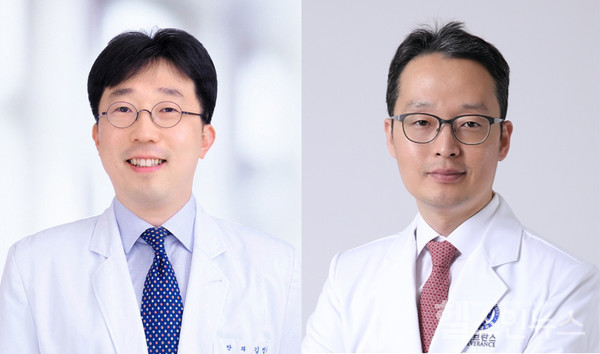(왼쪽부터)서울대병원안과김정훈교수,연세의대약리학교실김형범교수