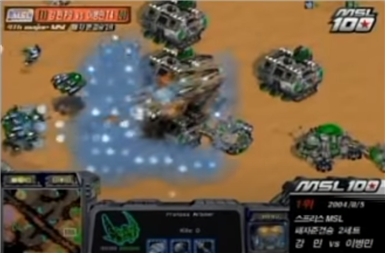 최고의 명경기로 꼽히는 강민의 할루시네이션 리콜 장면.