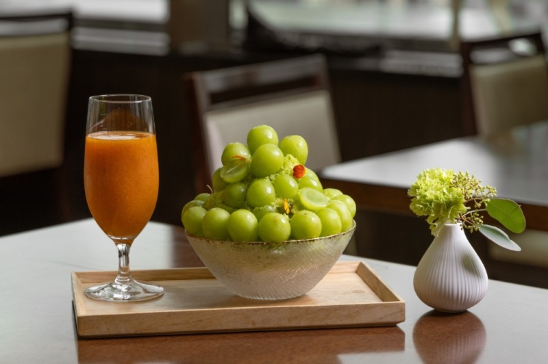 부산롯데호텔 샤인머스캣빙수외