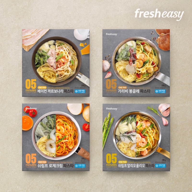 프레시지 ‘the EASY’ 밀키트 원팬 파스타 4종 출시