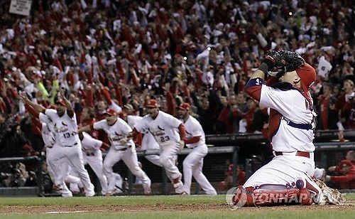 월드시리즈서 우승한 세인트루이스