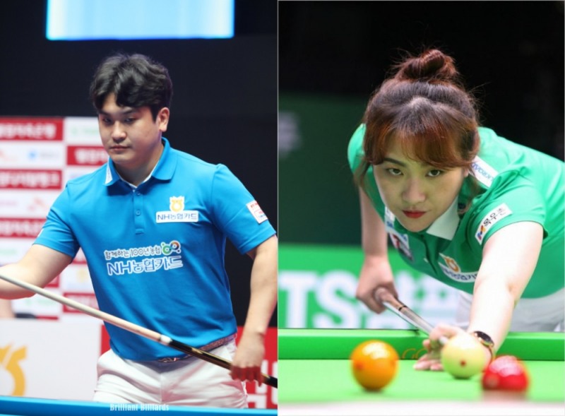 오태준(왼쪽), 김민아(사진출처=브릴리언트 빌리아드)