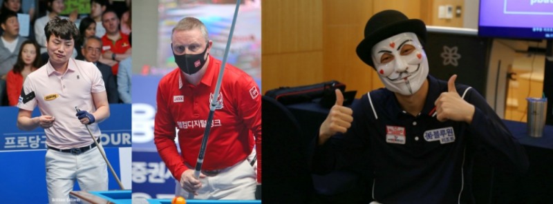 강민구, 쿠드롱, 해커(왼쪽부터. 사진=PBA)