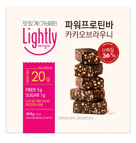 대상 라이틀리, 고단백 ‘파워프로틴바 카카오브라우니’ 출시